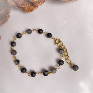 Gray Gemstone Bracelet